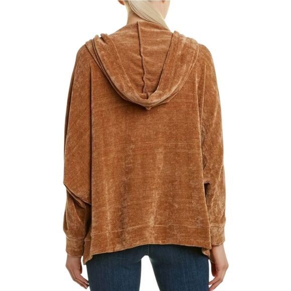 BB Dakota Women's Sidewalk Swagger Hooded Jacket Caramel Small - Picture 2 of 11